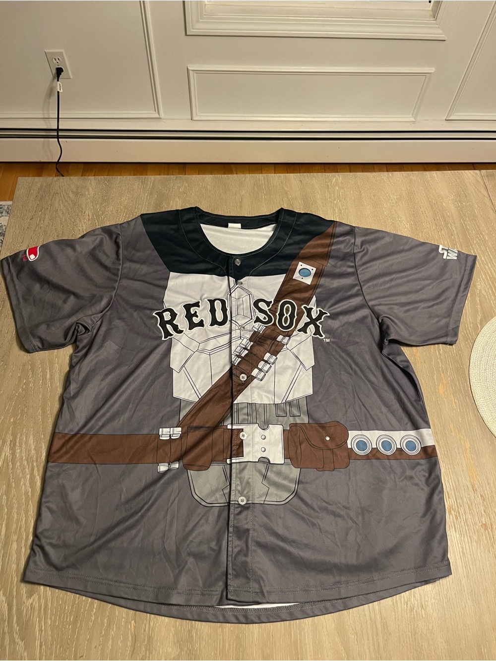 Red Sox Novelty 2024 Star Wars Promotional Jersey with Velcro cape